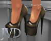 JVD Shiny Brown Heels