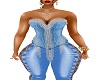 SPRING CORSET BLUE