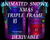 Snowy Xmas Triple Frame