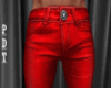 PDT. Shiny Red Jeans