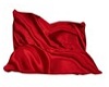red silk cudle pillo