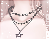 🌸 star necklace blck2