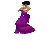 purple caz long dress