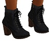 BLACK SUEDE LACE BOOTS