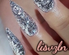 LV-Silver nails+rings