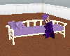 (e) lilac sofa bed