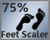 75% Feet Scale -M-