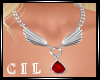 !C! RUBY ANGEL NECKLACE