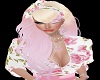 Pink Blond Flower Hair