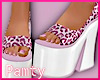 White & Pink High Heels