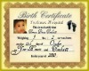 Tj Birth Certificate{SQ}