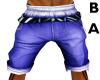 [BA] Blue Belted Shorts