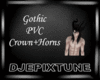 Gothic PVC Crown+Horns