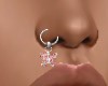PINK BUTTERFLY NOSE RING