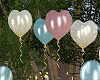 Boy/Girl Hearts Balloons