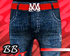 𝐵𝐵|Red AM Jeans