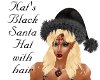 ~K~Kat's Black Santa Hat