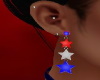 4Th July Stars Earrings