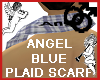 BLUE PLAID SCARF ANGEL