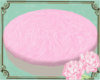 A: Pink Fur round bed