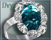 Teal Wedding Ring
