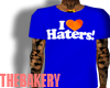 Blue I Love Haters Tee