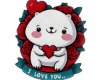 Valentine Glow Cat