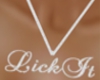 Silver Lick it Necklace