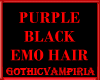 GV Purple/Black Emo Hair