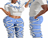 couple Rope Jeans*M