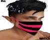 Pink and black Mask
