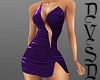 Sexy Purple Slit Dress