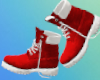 Santa Boots-Red/White
