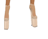 zapatos conjuntoi crema