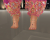 (S)Bare feet pink jewelr