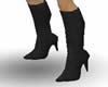 CJ69 Black Knee Boots