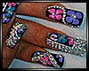 BB|Floral Diamond Nails