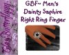 GBF~Men's Saph. Ring Rgt