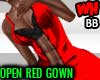Open Red Gown BB