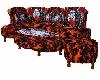 flame & skull couch