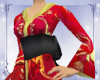 Red Silk Kimono Top