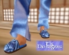 TK-Blue Satin Slippers-F