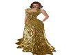 gold glitter gown