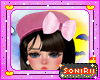 KID PINK BERET WITH BOW