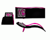 Black Pink Pool Lounge