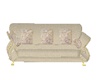 cream satin/rose sofa