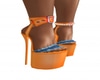 Daisy Orange Heels