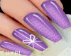 C~Purple Bow Nails