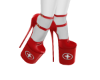 red kross heels