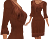TF* Brown Fringe Dress